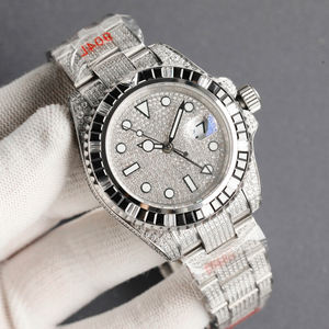 Montre mécanique de luxe pour homme, tendance sportive, 40 mm, bracelet en caoutchouc, résistante à l'eau, cadran en verre, aiguilles, vente chaude, haute qualité - Product Image 3