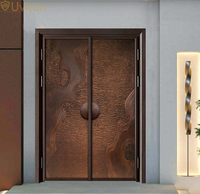 Aluminium Sécurité Extérieur Résidence Principale Villa Double Portes Pare-balles Antidéflagrant avec Smart Lock
