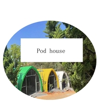 Système de construction modulaire en dôme en EPS graphite, résistant au feu de classe B1, ignifuge haute densité, pour sites touristiques