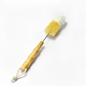 Sisal Bristle Sports Flexible Water Bottle Cup Cleaning Brush