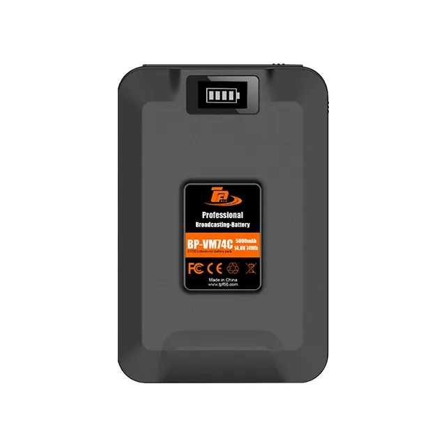 Batteria 14.8V 74Wh con attacco a V/blocco V agli ioni di litio ricaricabile 5000mAh batteria per fotocamera professionale