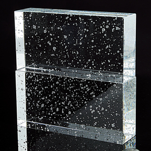 Decorativo solido building bolla di mattoni di vetro lucido frullato di acqua bolla di vetro blocco - Product Image 1