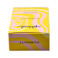 Caja de Cartón con Tapa Plegable Impresa Personalizada, Caja de Cartón con Patrón Ondulado Amarillo Brillante para Embalaje de Perfumes y Cosméticos
