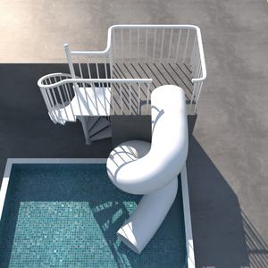 Gebruikte Metalen Trap Wenteltrap Witte Ronde Trap Ontwerpen Zwembad Trap Rvs Trappen Ijzeren Trapglijbaan - Product Image 4