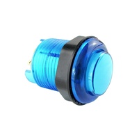Petit bouton poussoir LED rond pour machine de jeu d'arcade, en matériau PC, haute durabilité, fonctionne à pièces, options multicolores, 1 million d'utilisations