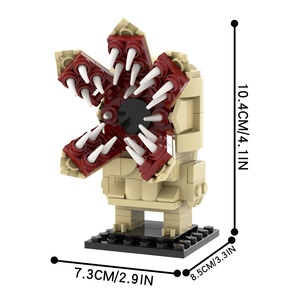 Juguetes de Halloween, <span class=keywords><strong>Stranger</strong></span> Things, <span class=keywords><strong>Demogorgon</strong></span>, Drácula, Mini Juguetes, Bloques de Construcción, Ladrillos, Juguetes Educativos, Juguetes Para Los Niños - Product Image 6