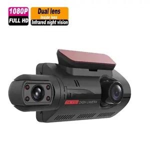 3.0 بوصة داش كاميرا كامل hd 1080p dashcam سيارة بعدسة مزدوجة صندوق أسود الجبهة و داخل كاميرا تسجيل فيديو رقمية للسيارة ل كاميرا عدادات السيارة المزدوج