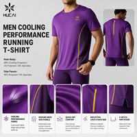 T-shirt de course personnalisé pour homme, respirant, léger, à séchage rapide, réfléchissant, en maille respirante, pour la salle de sport