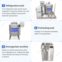 Équipement de production de mini-yogourts, machine industrielle de fabrication de yaourt au lait fermenté UHT, prix usine à vendre