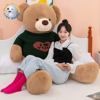OEM/ODM Peluche personnalisée de haute qualité pour la Saint-Valentin, ours en peluche mignon de taille humaine avec rembourrage en coton PP