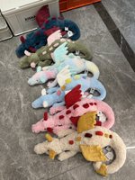 Peluche Dragon Jellycat – 13 styles, ensemble complet : Sky, Black, Fuddlewuddle, Bashful – Grand coussin doux anti-stress avec étiquettes et sac anti-poussière