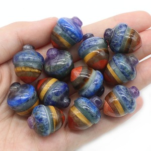 24x18mm Chakra Sculpté Gland Noisette Pierres Précieuses Naturelles <span class=keywords><strong>Mini</strong></span> Pommes <span class=keywords><strong>De</strong></span> <span class=keywords><strong>Pin</strong></span> Figurine En Cristal - Product Image 3