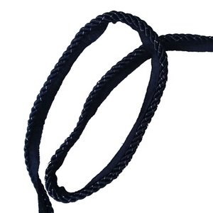 Cn001 nhà sản xuất cung cấp 10mm đen mặt đất Bạc lurex xoắn dây Nệm Bìa cạnh may Băng - Product Image 4