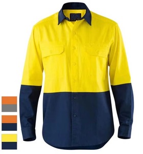 視認性の高い反射器安全100% ポリエステルオートバイ作業通気性作業服シャツ - Product Image 1