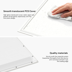 Đèn <span class=keywords><strong>Panel</strong></span> LED âm trần hình vuông mỏng 600x600mm (2x2 feet) 12W 48W 60W, đèn <span class=keywords><strong>Panel</strong></span> LED nền sáng, thiết bị chiếu sáng văn phòng - Product Image 5