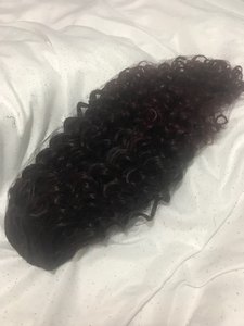 Color <span class=keywords><strong>Natural</strong></span> 140g color <span class=keywords><strong>natural</strong></span> afro rizado <span class=keywords><strong>cabello</strong></span> humano Cola de Caballo para mujeres negras, cola de caballo con cordón <span class=keywords><strong>cabello</strong></span> humano - Product Image 3