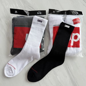 4 Pares de <span class=keywords><strong>Calcetines</strong></span> Deportivos Casuales de Algodón con Base Acolchada Antideslizante y Absorbente de Sudor para <span class=keywords><strong>Hombre</strong></span> y Mujer - Product Image 4