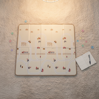 Tapis de jeu pour bébé en mousse IXPE, surface plane, sans bosses, s'adapte parfaitement au sol, coussin stable pour les activités quotidiennes des tout-petits en intérieur