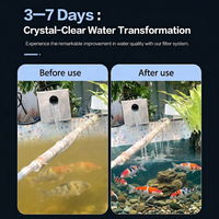 Filter Drum Baja Tahan Karat 304 yang Andal untuk Sistem Filter Kolam Koi, Filter Drum Putar Otomatis Pembersih Diri untuk Kolam Ikan