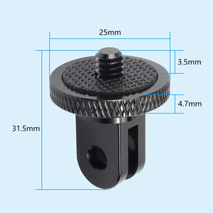 2025อะแดปเตอร์ขาตั้งกล้องใช้ได้กับ GoPro Mounts, <span class=keywords><strong>Sony</strong></span>, Xiaomi Yi หรือกล้องแอคชั่นแคมป์อื่นๆ w/ สกรูกล้อง - Product Image 2