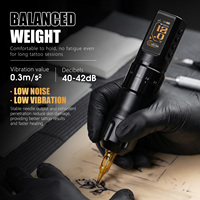 XNET NAGA 1600mAh 2.0-4.2mm verstelbare slaglengte professionele draadloze tatoeagepenmachine met dotwork-modus dubbele batterij