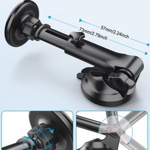 Soporte magnético para teléfono de coche con ventosa para parabrisas, brazo ajustable universal - Product Image 3