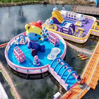 Château Gonflable Commercial Aquatique en Promotion, Parc de Divertissement, Structure de Saut, Château de Rebond, Toboggan Gonflable pour Enfants