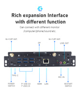 Procesador i5/i7 de 6ª/7ª generación rentable, compatible con Windows 10/11 y Linux, DDR4 con capacidad máxima de 32 GB, SSD con capacidad máxima de 1 TB, OPS para pantallas de conferencia inteligentes.