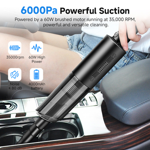 CHONGTENG Factory Outlet 4000pa Aspiradora de limpieza de automóviles 45000RPM Aspiradora de mano portátil Aspiradora inalámbrica para automóviles - Product Image 2