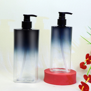 Manufacturer Wholesale 350ml Empty Plastic Shampoo Bottle Gradient Matte Bottle for <strong>Shower</strong> Gel Liquid Body Oil Container - Product Image 3