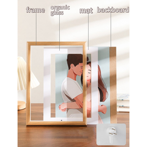 Homco thời trang Hollow khung 5/6/7/8/10 inch A4 trang trí nội thất MDF khung gỗ thiết kế gia đình MDF hình ảnh khung - Product Image 4