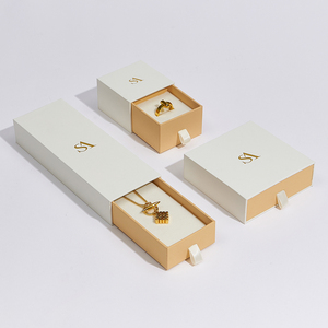 Bộ hộp giấy đựng trang sức, có ngăn kéo, in logo tùy chỉnh - Product Image 4