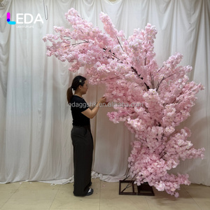 ซุ้มดอกซากุระประดิษฐ์สีชมพูสำหรับตกแต่งทางเดินงานแต่งงาน ฉากหลังงานอีเว้นท์และงานปาร์ตี้ จากโรงงาน LEDA - Product Image 2
