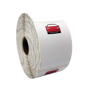 Vinilo Adhesivo para Auto, Diseño de Auto Rojo, PVC Autoadhesivo, Forma Personalizada, Laminado Mate, Regalo Promocional - Product Image 5