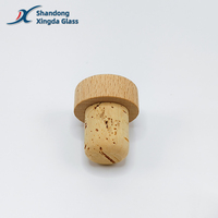 Bouchon de bouteille cylindrique en liège réutilisable personnalisé en gros avec logo personnalisé et impression UV pour bouteilles de vin et spiritueux