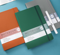 Carnet en cuir personnalisé de haute qualité SC SC233 avec logo, format A4/A5/B5, reliure magnétique, couture à fil, couverture rigide en PU imperméable, impression UV, 96 feuilles