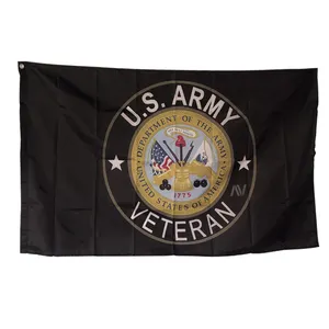 Outdoor 100% Polyester 3x5ft Navy Air Force United States Marine Corps VETERAN free Us Flag