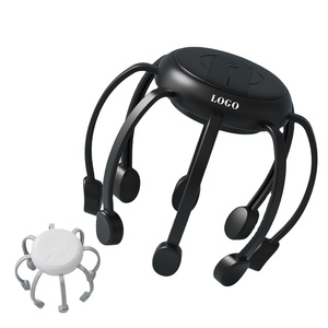เครื่องนวดศีรษะไฟฟ้า 8 หัวนวดแบบสั่นสะเทือน ชาร์จผ่าน USB พร้อมฟังก์ชั่นปิดอัตโนมัติเพื่อการผ่อนคลาย - Product Image 1