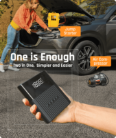 Démarreur de moteur de voiture d'urgence Nexest avec pompe de gonflage d'air de véhicule 12v compresseur d'air de voiture gonfleur de pneu de batterie