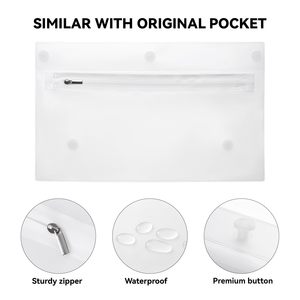 Waterproof Clear Zipper Pouches Insert Compatible with Simple Modern Bag Large/Extra Large <b>Accessories</b> for Rubber <b>Beach</b> Bag - Product Image 2