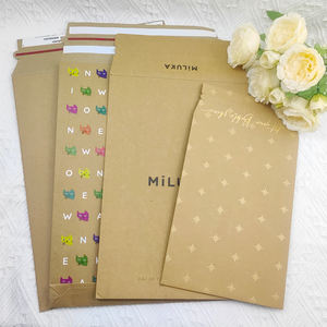Enveloppes d'expédition en carton <span class=keywords><strong>kraft</strong></span> rigide auto-scellantes, non pliables, pour photos, enveloppes ondulées - Product Image 6