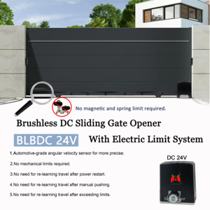 Moteur de porte coulissante à limite électrique sans balais DC 24V sans limite mécanique et magnétique ouvre-porte automatique pour porte suspendue - Product Image 2