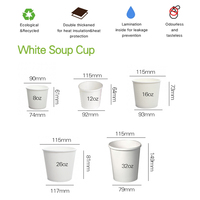 Gobelet à soupe en papier kraft biodégradable et recyclable de haute qualité, à paroi simple, écologique, avec logo personnalisé pour contenants alimentaires jetables