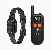 Collier de dressage pour chien à distance, étanche IP67, rechargeable, avec fonctions de choc, vibration, bip et lampe torche, pour toutes les tailles de chiens