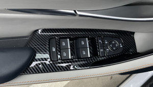 WZXD 2022 ABS Carbon Fiber Style Door <b>Window</b> Switch Overlay <b>Covers</b> for BYD SONG PLUS (Left Hand Drive) - Product Image 2