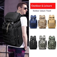 Sac à dos tactique imperméable Jade pour sports de plein air, 56-75L, pour camping, alpinisme, randonnée et voyage