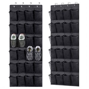 High Quality 24-Pocket Over the Door Closet Hanging Organizer Fabric <b>Shoe</b> Rack - Product Image 2
