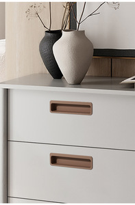 Modern PET Skin-Feel Morandi Color Slotted Embedded Cabinet <b>Door</b> Handle Dresser Drawer Living Room School Wardrobe Kitchen Mall - Product Image 6