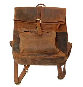 Mochila de Cuero Genuino Elegante y de Alta Calidad, Cierre de Cremallera Resistente, Correa Ajustable Ligera, Mini Bolso de Gran Capacidad - Product Image 1