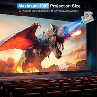 Projecteur LED intelligent Android 11 compatible 1080P 4K, Wi-Fi 2.4G/5G/BT5.0, 420 ANSI Lumens, portable pour la maison, pour usine OEM/ODM
